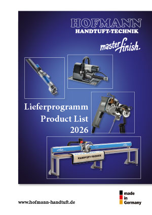 Hofmann Handtuft Lieferprogramm 2026 zum Download